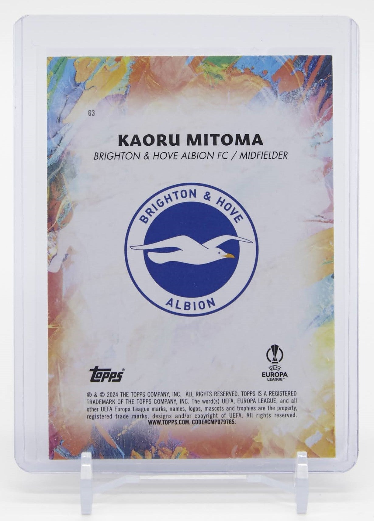 三苫 薫 Star Quality 2023-24 Topps Inception UEFA Club Competitions