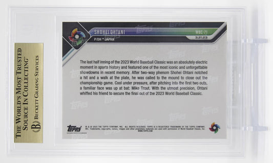 大谷翔平 WBCカード【BGS グレーディング済 9.5 GEM MINT】2023 Topps Now WBC #WBC71