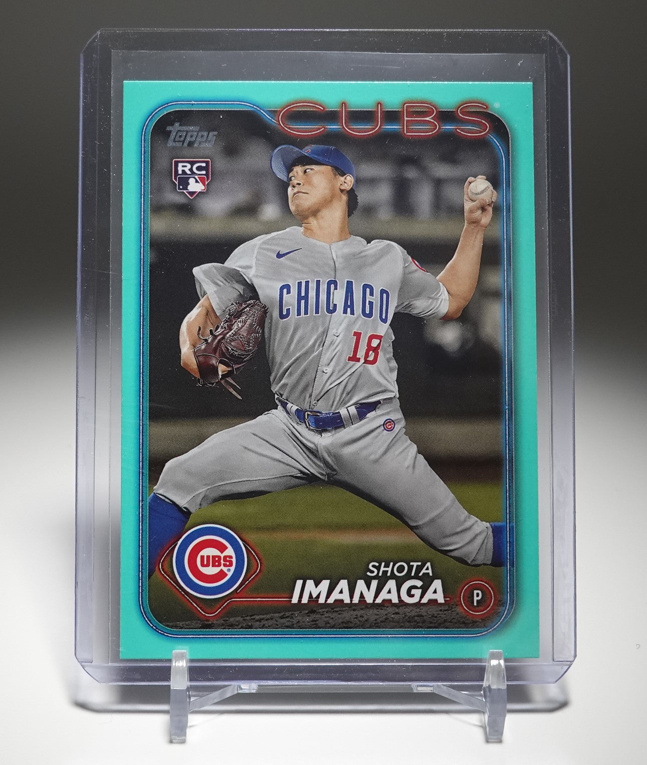 今永昇太 ルーキーカード Aquaパラレル 2024 Topps Series2 Fanatics Exclusive Value Box Aqua #442 Shota Imanaga RC