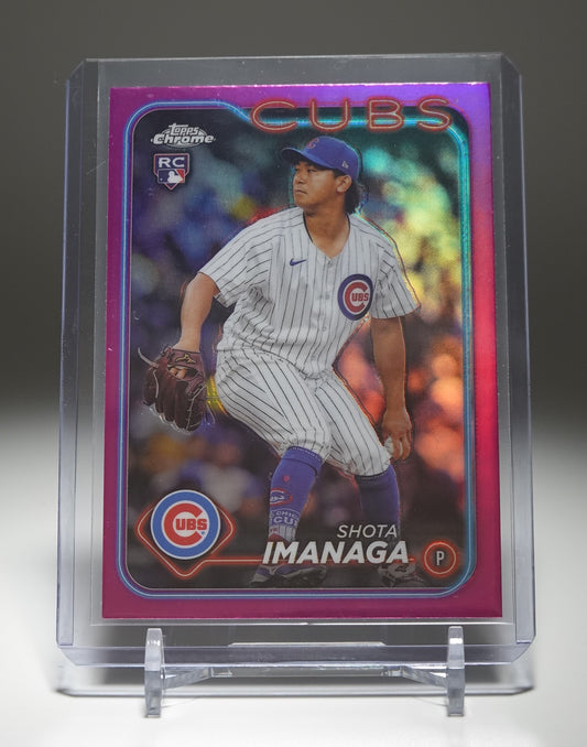 今永昇太 ルーキーカード Pinkリフラクター 2024 Topps Chrome Pink Refractor #121 Shota Imanaga RC