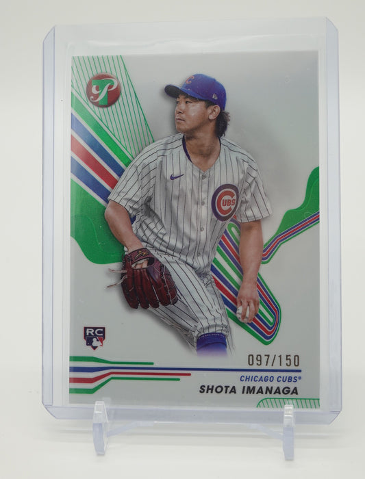 今永昇太 ルーキーカード 150枚限定 Greenリフラクター 2024 Topps Pristine Green Refractor #48 Shota Imanaga RC #'d/150