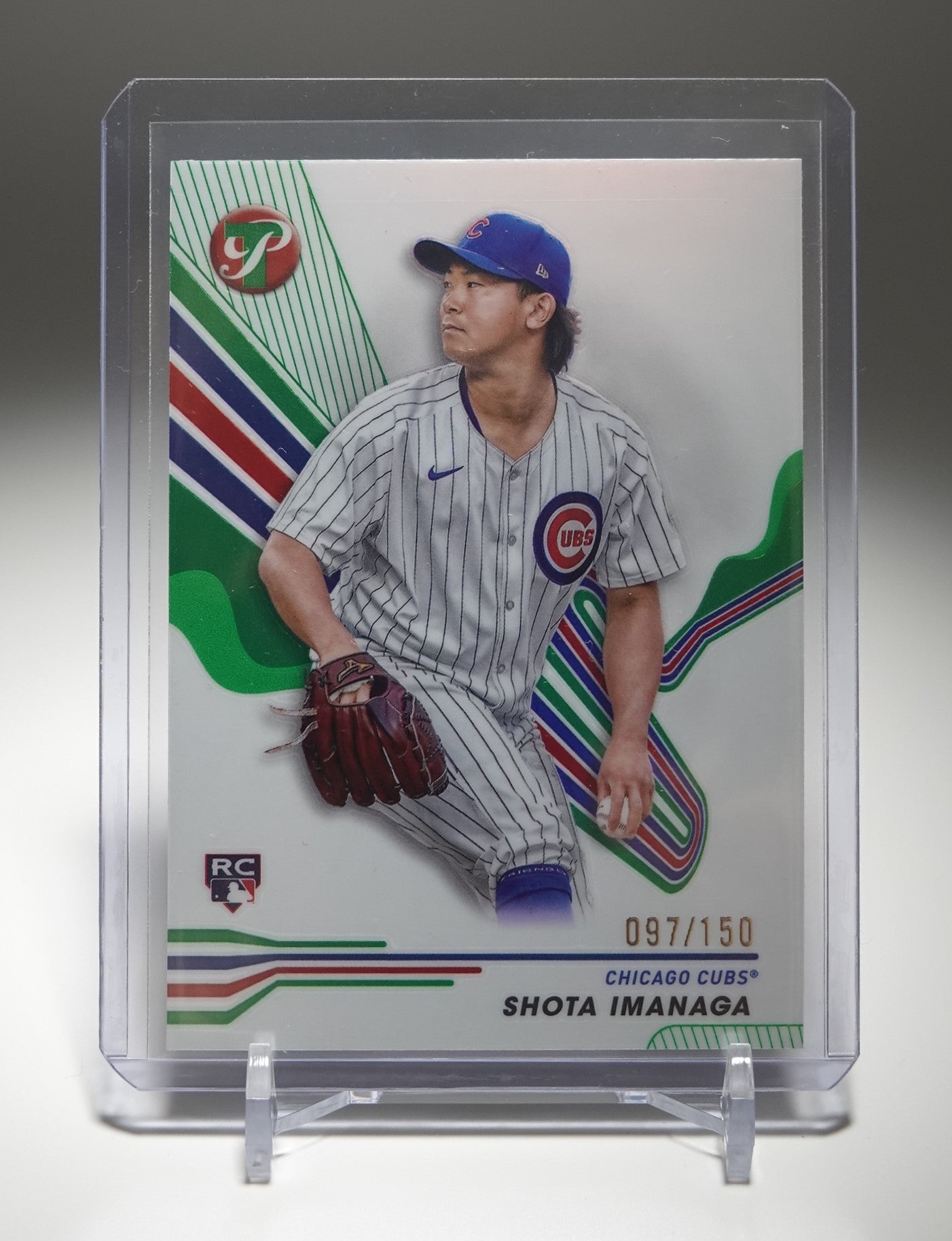 今永昇太 ルーキーカード 150枚限定 Greenリフラクター 2024 Topps Pristine Green Refractor #48 Shota Imanaga RC #'d/150