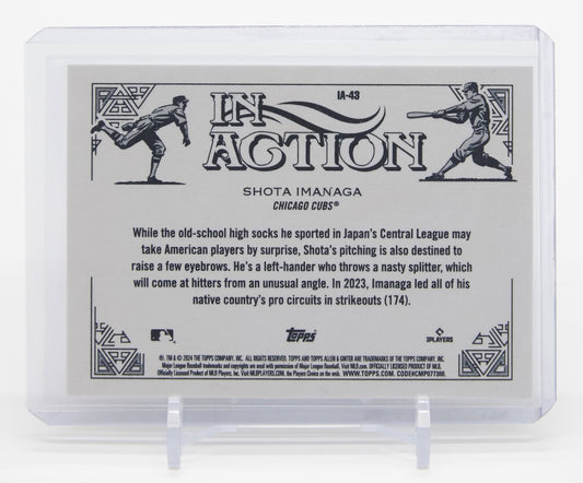 今永昇太 ルーキーカード In Action Variation インサート 2024 Topps Allen & Ginter #IA-43 Shota Imanaga RC SP