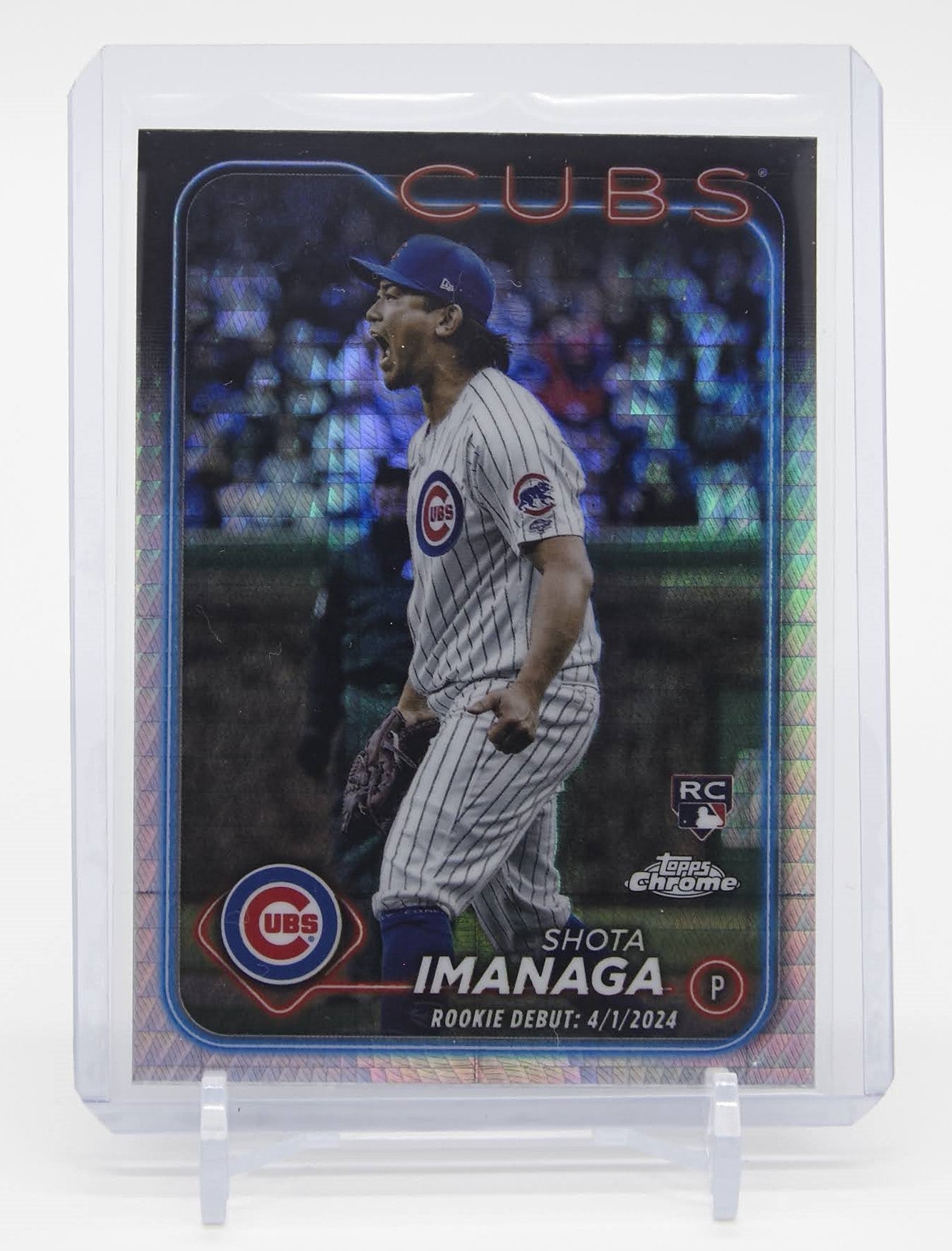 今永昇太 ルーキーカード Prismリフラクター パラレル 2024 Topps Chrome Update Series Prism Refractor #USC95 Shota Imanaga RC