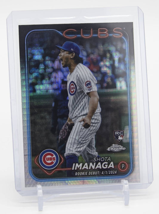 今永昇太 ルーキーカード Prismリフラクター パラレル 2024 Topps Chrome Update Series Prism Refractor #USC95 Shota Imanaga RC