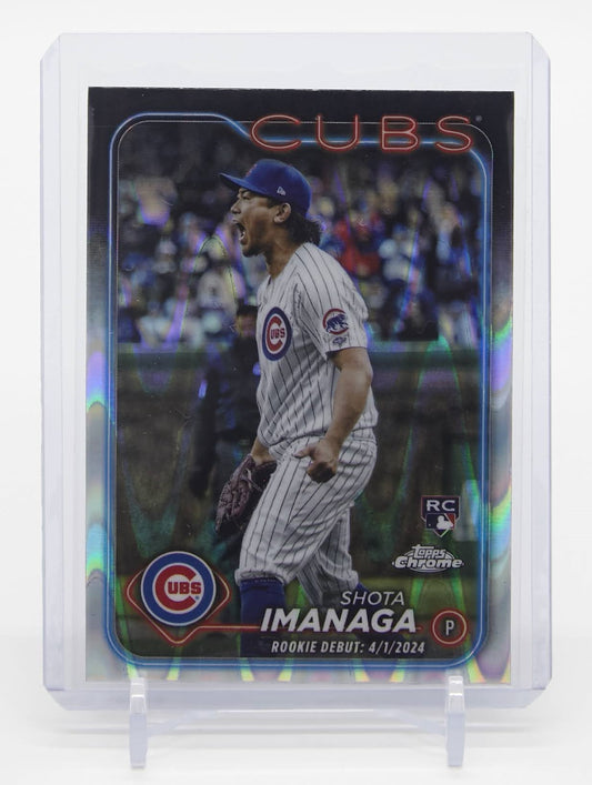 今永昇太 ルーキーカード RayWave リフラクター パラレル 2024 Topps Chrome Update Series Ray Wave Refractor #USC95 Shota Imanaga RC