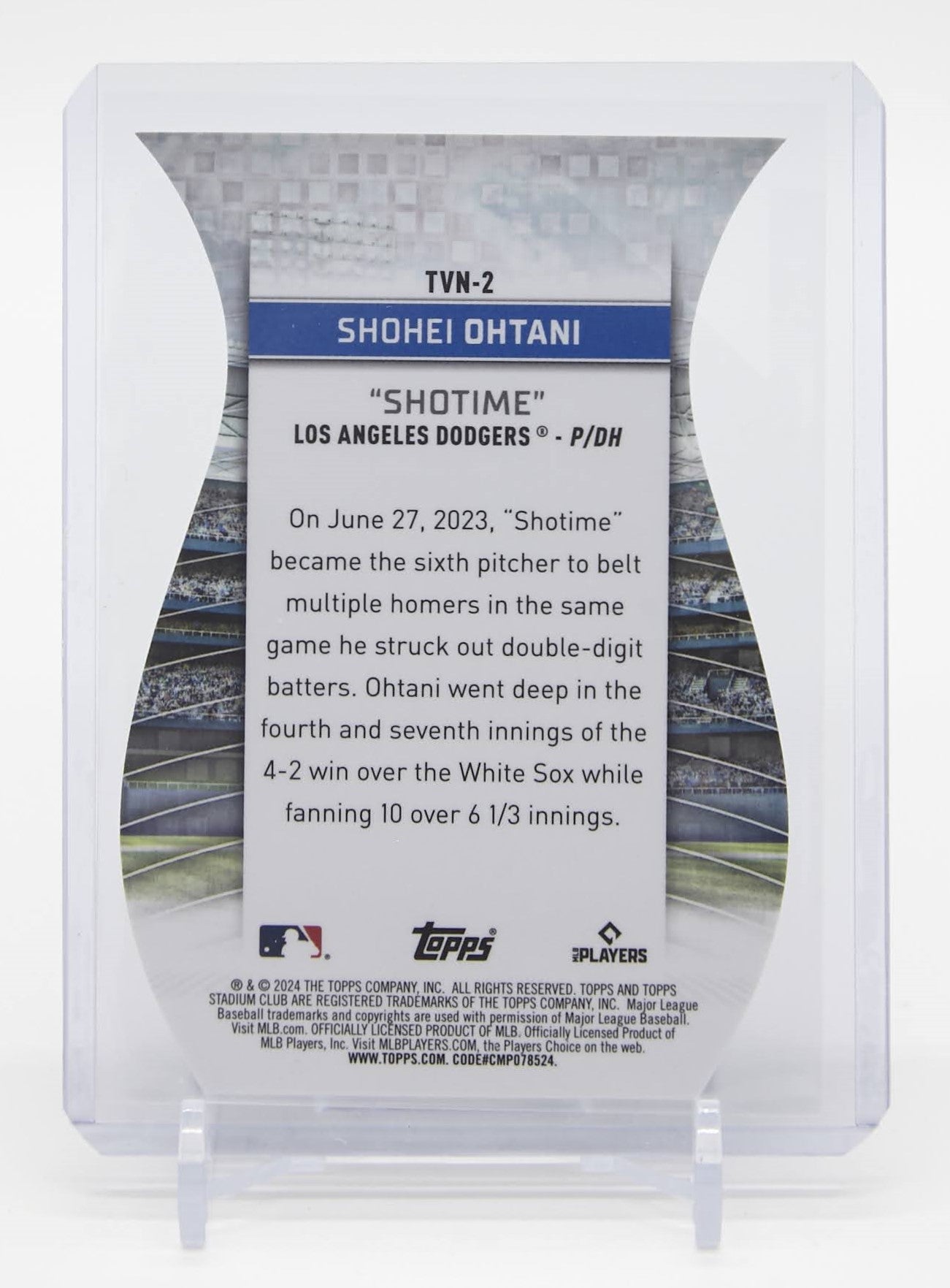 大谷翔平「Triumvirates Nickname」インサート「SHO TIME」3枚セット2024 Topps Stadium Club Triumvirates Nickname #TVN-1,#TVN-2,#TVN-3 Shohei Ohtani