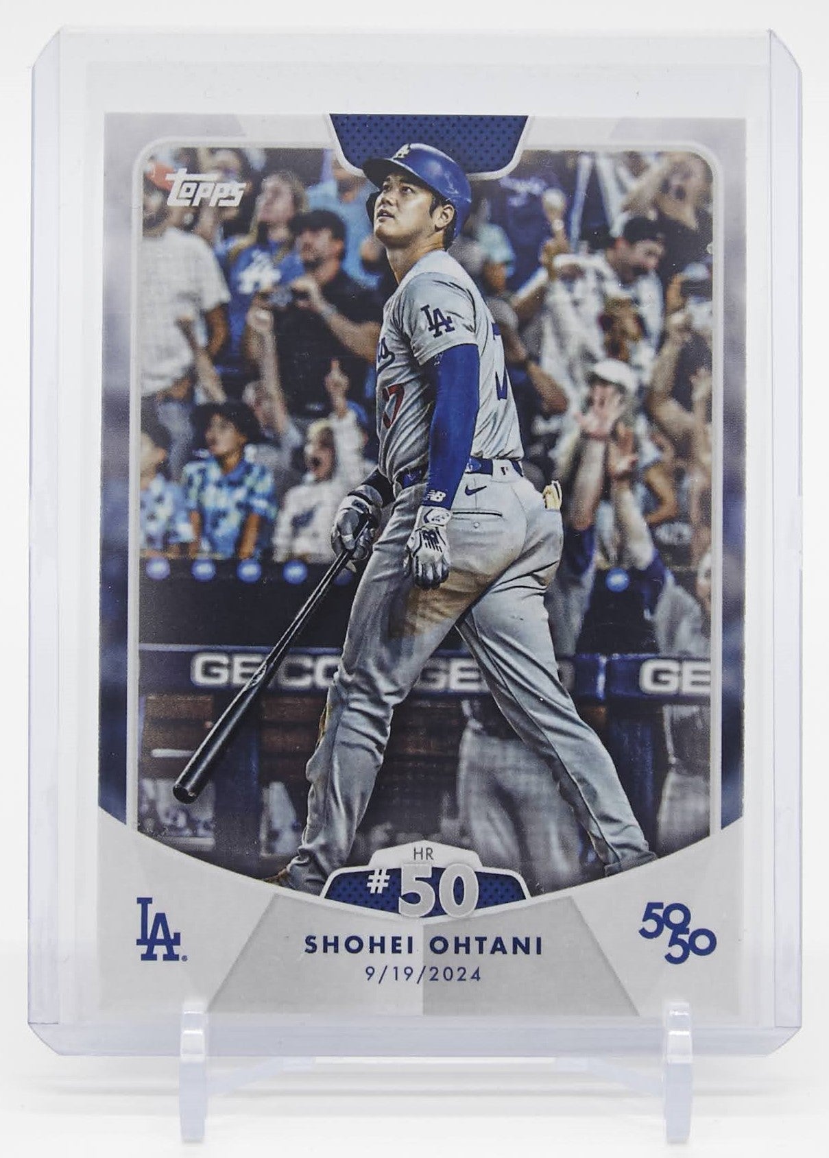 大谷翔平 50/50カード 50号ホームラン 2024 Topps 50/50 Shohei Ohtani Home Run #50 #100