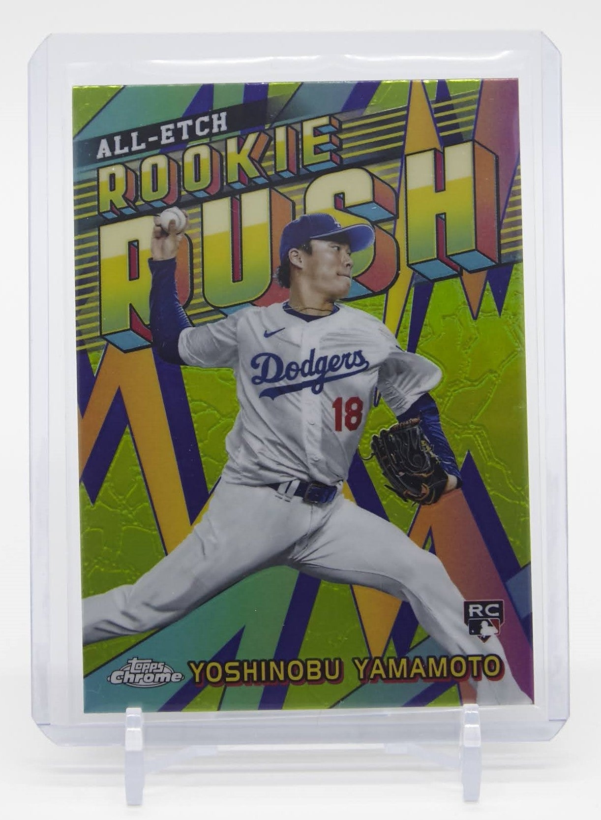 山本由伸 ルーキーカード 2024 Topps Chrome All Etch Rookie Rush #CERR-16 Yoshinobu Yamamoto RC