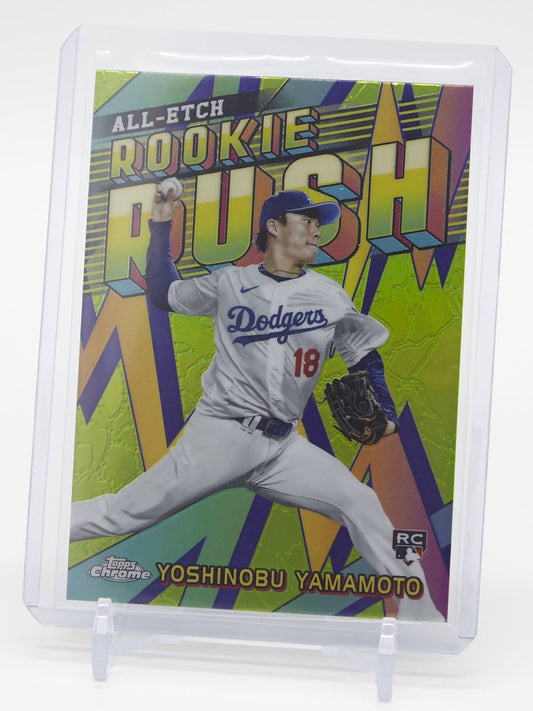 山本由伸 ルーキーカード 2024 Topps Chrome All Etch Rookie Rush #CERR-16 Yoshinobu Yamamoto RC