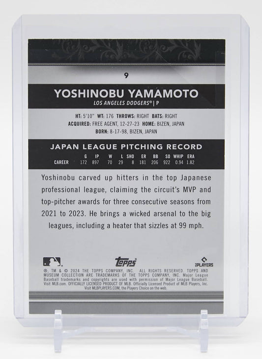 山本由伸 ルーキーカード Cooperパラレル 2024 Topps Museum Collection Cooper #9 Yoshinobu Yamamoto RC