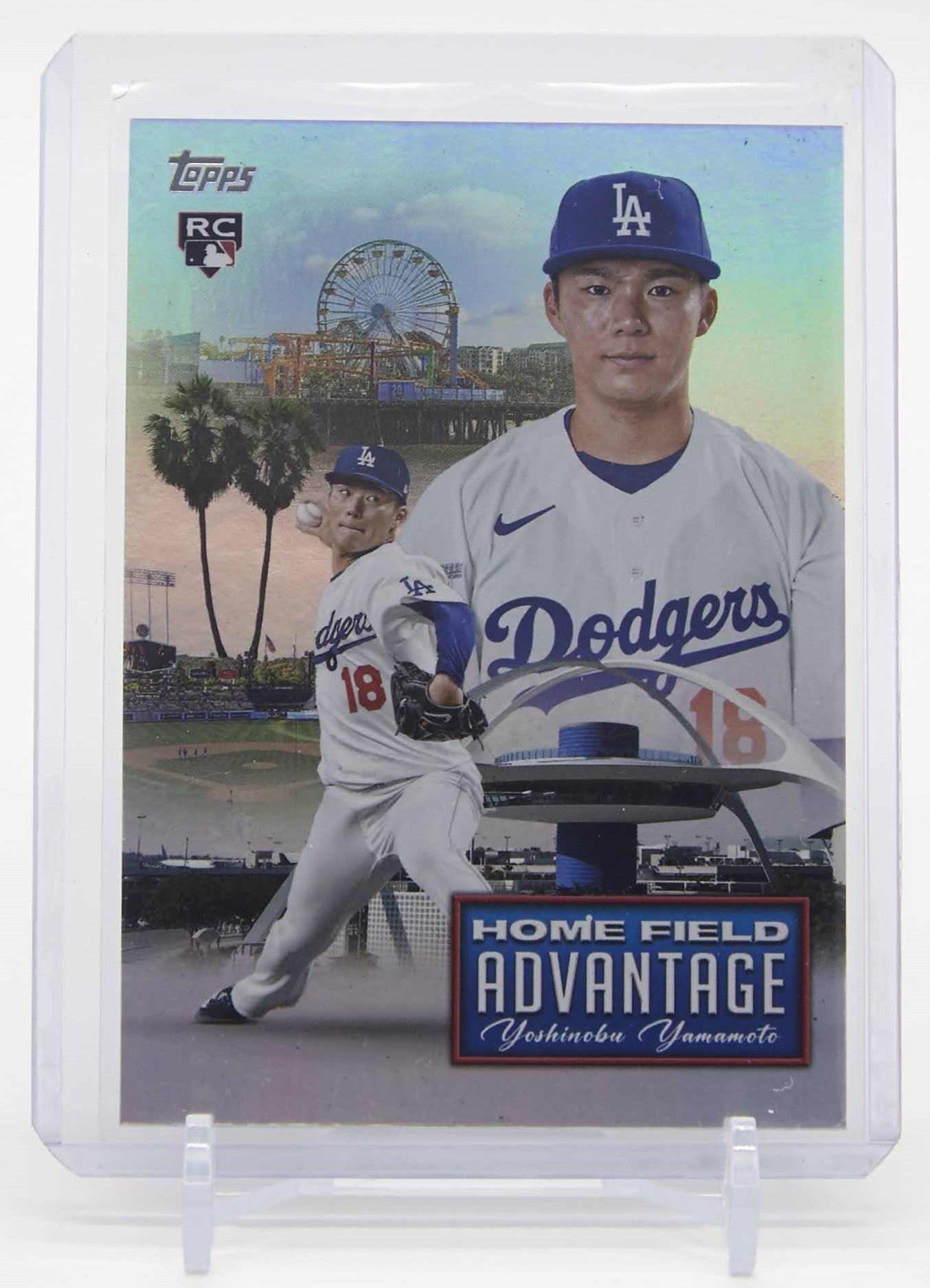 山本由伸 ルーキー/インサートカード 2024 Topps Chrome Update Home Field Advantage Chrome #HFA-20 Yoshinobu Yamamoto RC