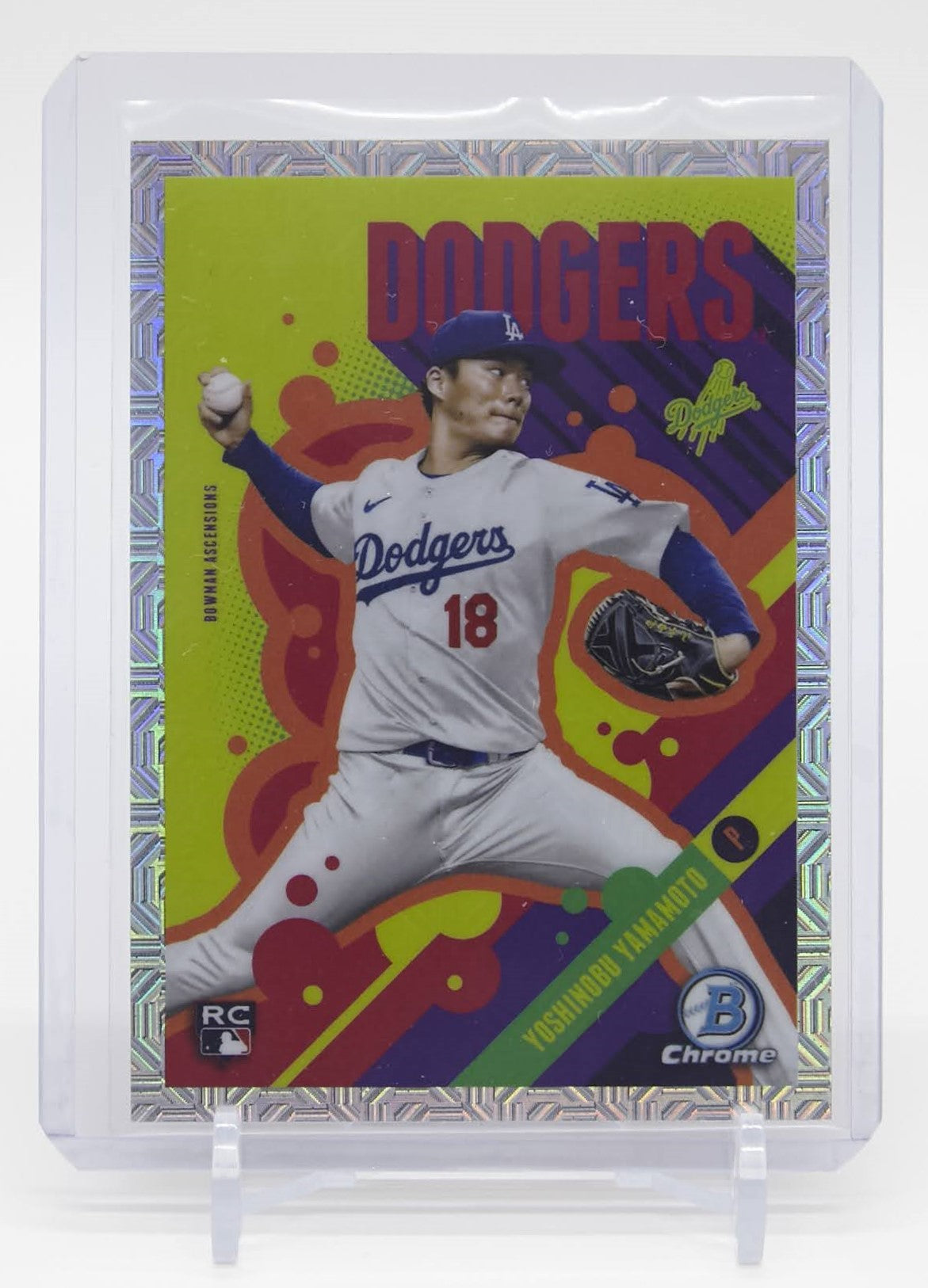 山本由伸 ルーキーカード「Bowman Ascensions」インサート 2024 Bowman Chrome Bowman Ascensions Mojo Refractor #BA-17 Yoshinobu Yamamoto RC