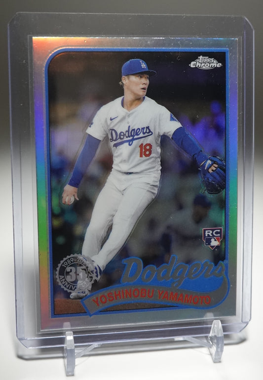 山本由伸 ルーキーカード 1989 Topps Baseball インサート リフラクター 2024 Topps Chrome Update Series 1989 Topps Baseball Refractor #89CU-5 Yoshinobu Yamamoto RC