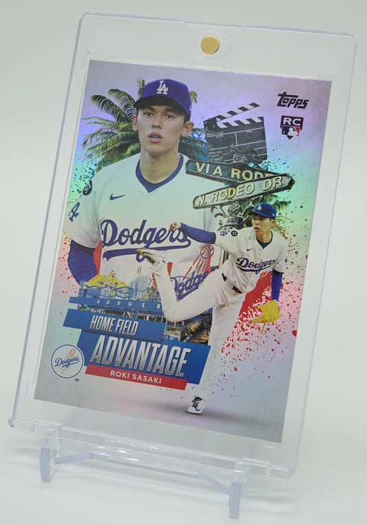 佐々木朗希 ルーキーカード 「Home Field Advantage」ショートプリントインサート 2025 Topps Chrome Update Series Baseball #HA-41 Roki Sasaki RC