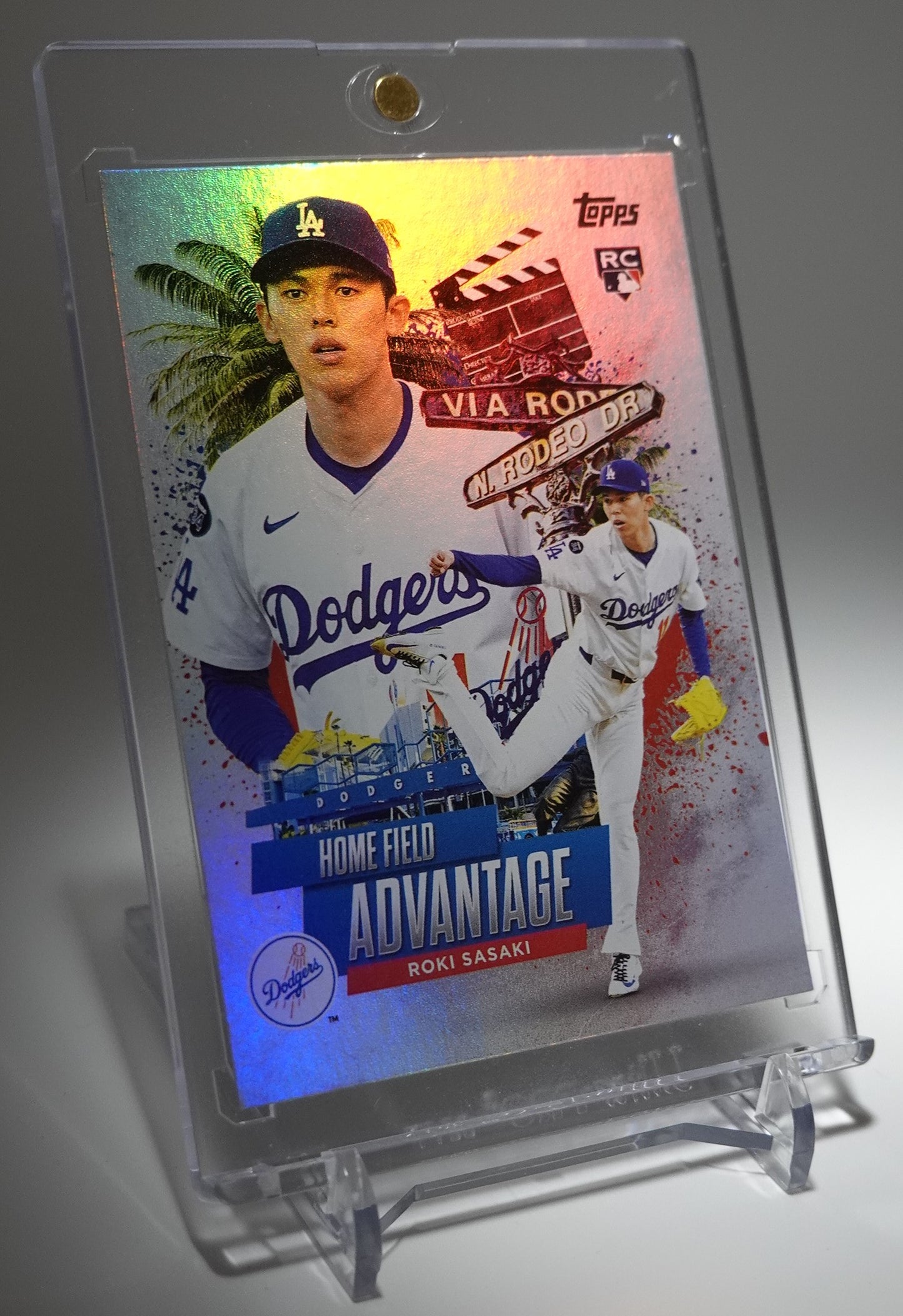佐々木朗希 ルーキーカード 「Home Field Advantage」ショートプリントインサート 2025 Topps Chrome Update Series Baseball #HA-41 Roki Sasaki RC