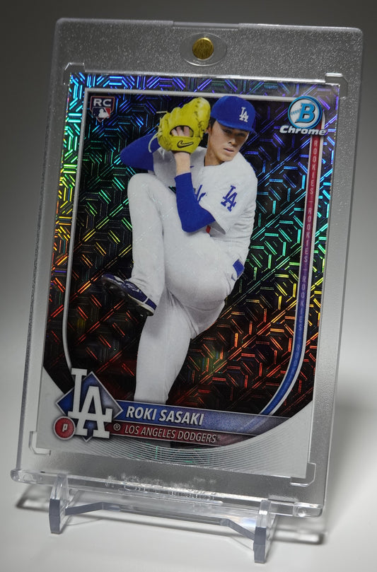 佐々木朗希 ルーキーカード Mega Box限定 Mojoリフラクター 2025 Bowman Chrome Mega Box Mojo Refractor #12 Roki Sasaki RC