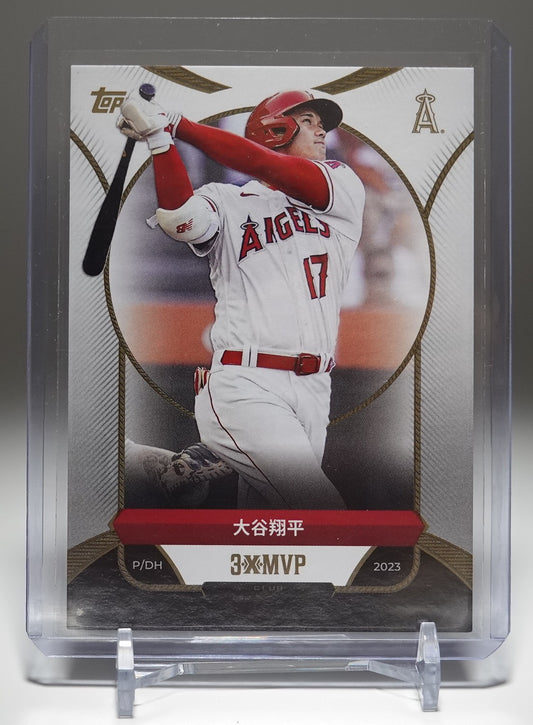 大谷翔平 2023年MVP 漢字表記パラレル 2025 Topps Welcome to the Club: 3 X MVP 2023 MVP Kanji Script Variation #2