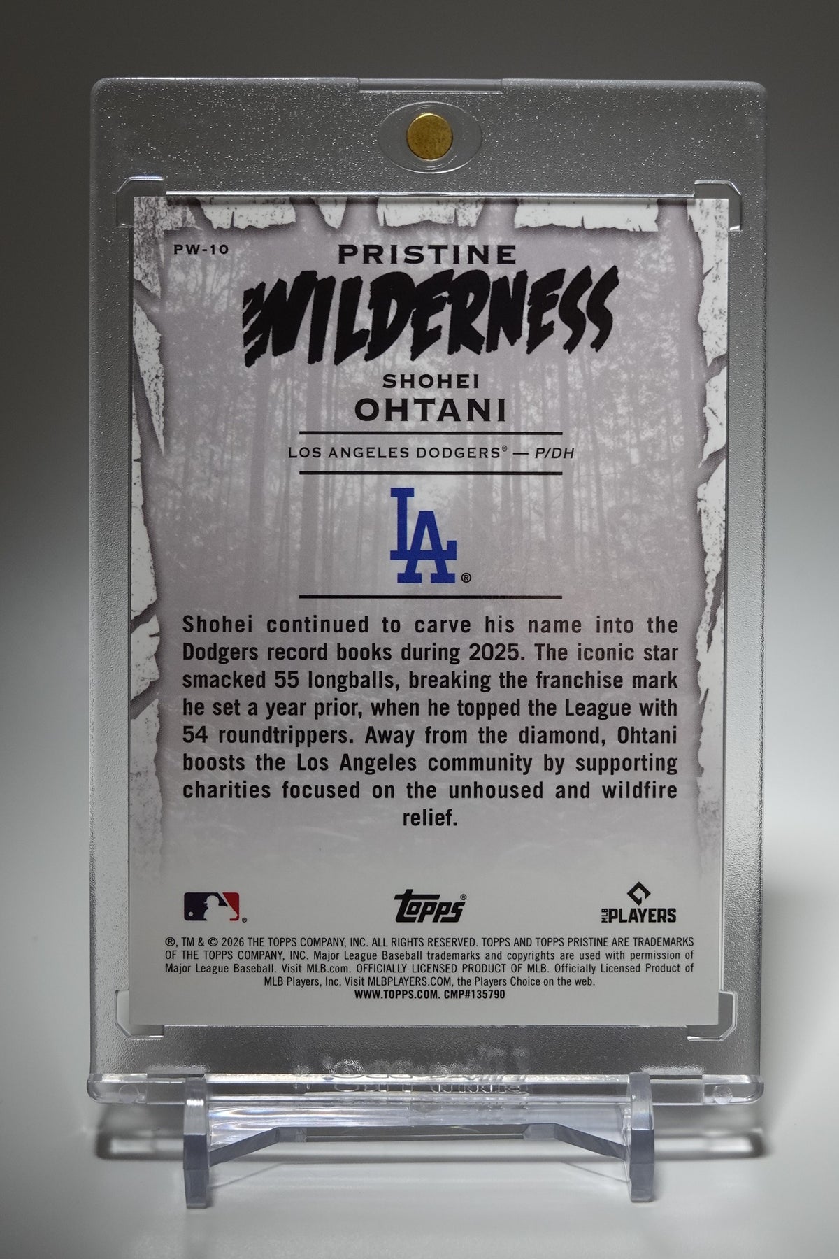 ドジャース 大谷翔平 高級版シリーズ 新登場インサート 2026 Topps Pristine Baseball Pristine Wilderness #PW-10 Shohei Ohtani