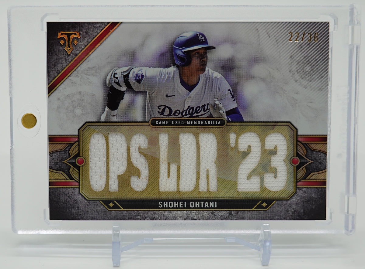 大谷翔平 36枚限定 トリプルスレッズレリックカード「OPS LDR '23」2024 Topps Triple Threads Triple Threads Relics Shohei Ohtani #TTR-SHO3 #'d/36