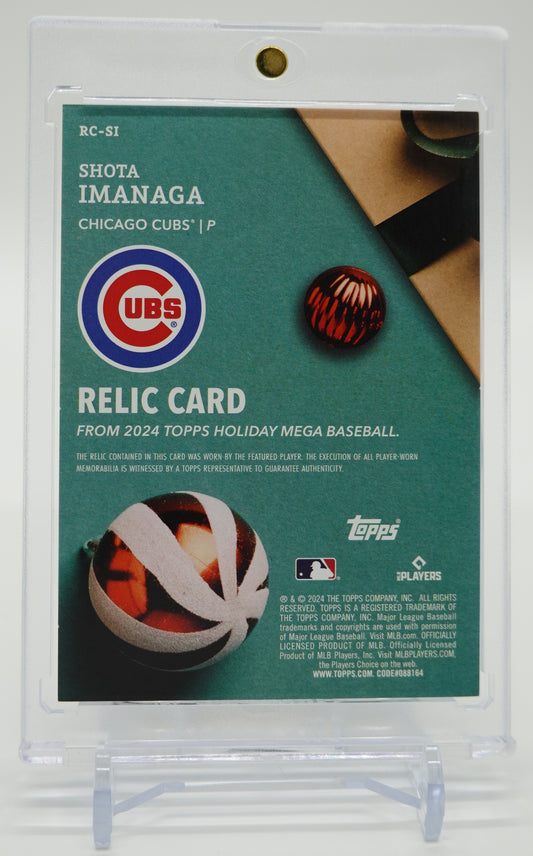 今永昇太 レリック (ジャージ) ルーキーカード 2024 Topps Holiday Mega Baseball Relic Card #RC-SI Shota Imanaga RC