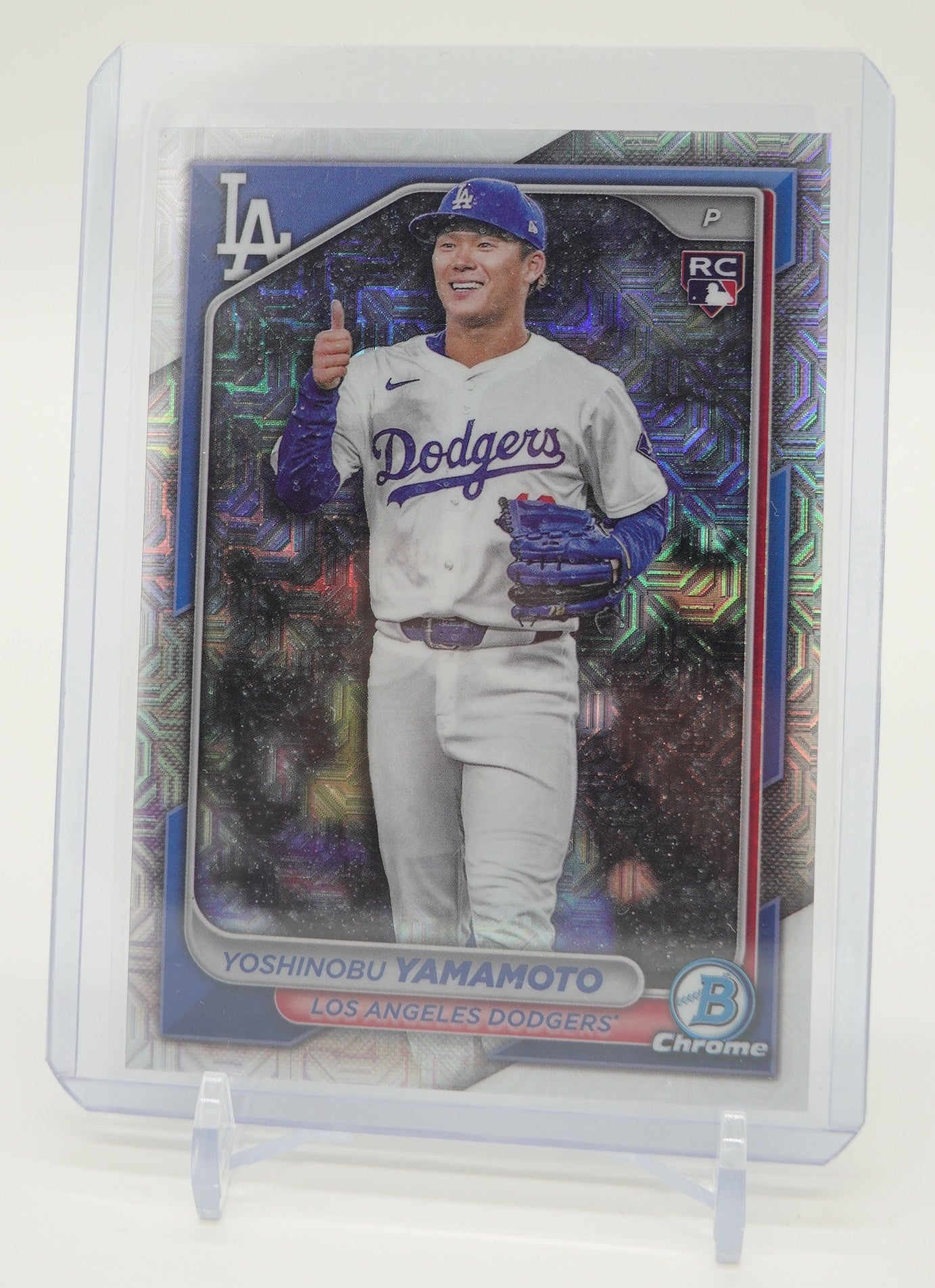 山本由伸 ルーキーカード Mojoリフラクター Image Variationパラレル 2024 Bowman Chrome Mojo Refractor Image Variation #73 Yoshinobu Yamamoto RC