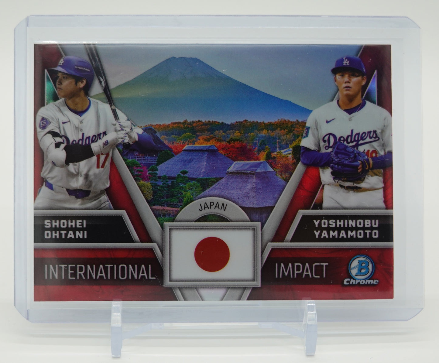 大谷翔平 / 山本由伸 インサート International Impact 2024 Bowman Chrome International Impact #II-1 Shohei Ohtani / Yoshinobu Yamamoto