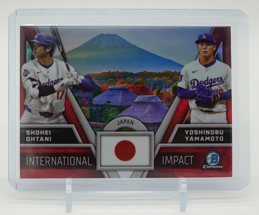 大谷翔平 / 山本由伸 インサート International Impact 2024 Bowman Chrome International Impact #II-1 Shohei Ohtani / Yoshinobu Yamamoto