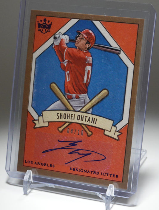 大谷翔平 直筆サインカード 10枚限定パラレル【初期型サイン】2019 Panini Diamond Kings DK205 Signatures AUTO #205S-SO Shohei Ohtani #'d/10