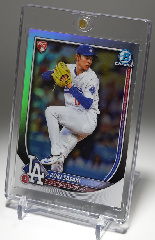 佐々木朗希 Red Logo Variation ルーキーカード リフラクター 2025 Bowman Chrome Refractor Red Logo RC #12 Roki Sasaki