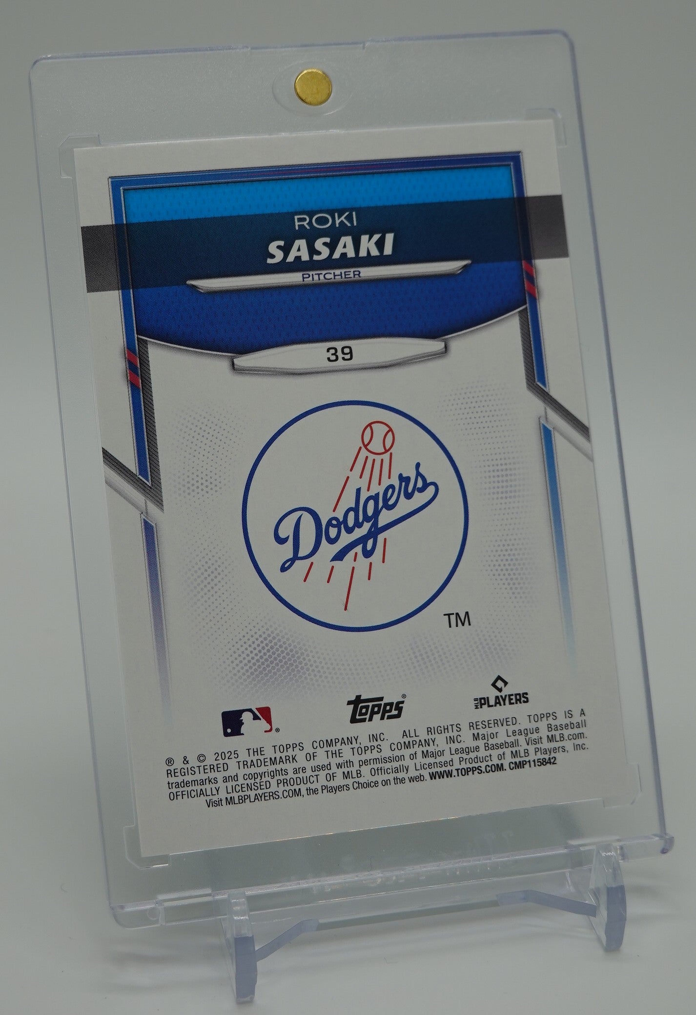 佐々木朗希 ルーキーカード 【アメリカ限定販売】99枚限定 グリーンパラレル 2025 Topps×Lids×Mitchell & Ness Player Chase Series 2 Green #39 Roki Sasaki RC #'d/99