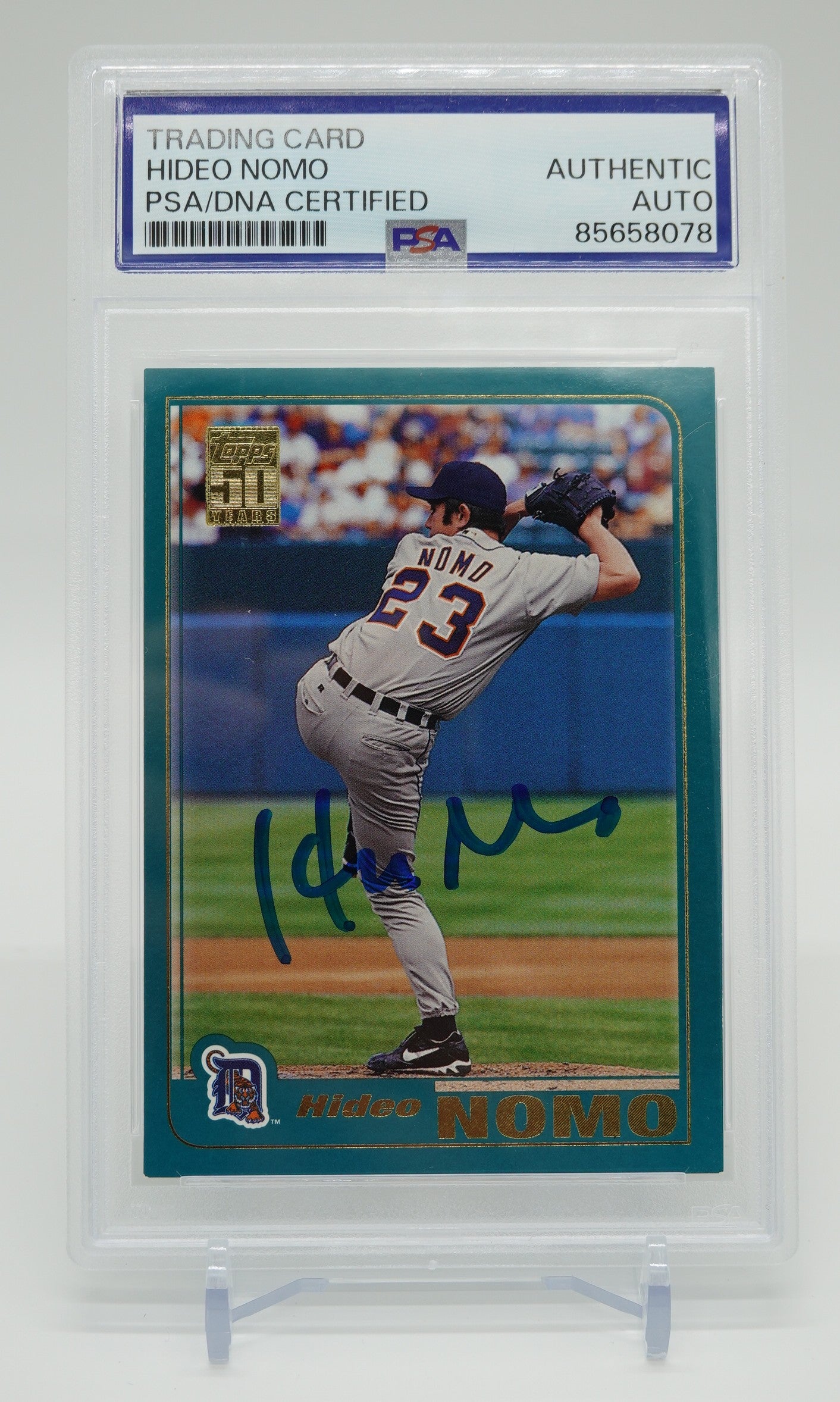 野茂英雄 直筆サイン入りカード PSA/DNA社サイン鑑定証明済 2000 Topps