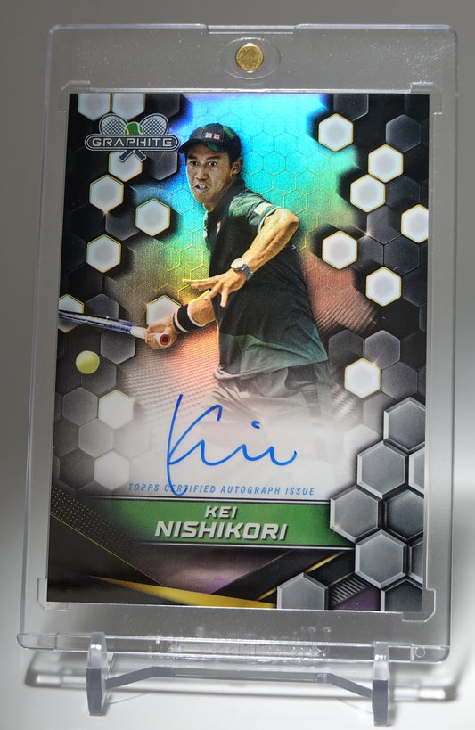テニス・錦織 圭 オンカードオート(サイン) 2024 Topps Graphite Tennis Graphite Signatures On-Card Auto Refractor #GS-KNI Kei Nishikori