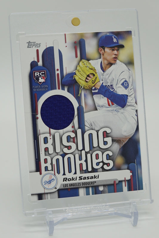 佐々木朗希 レリック(ジャージ)・ルーキーカード 2025 Topps Baseball Update Series Rising Rookies Relic Card #RRR-RS Roki Sasaki RC