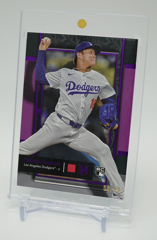世界99枚限定 アメジスト・パラレル ドジャース・山本由伸 ルーキーカード 2024 Topps Museum Collection Amethyst Parallel #9 Yoshinobu Yamamoto RC #'d/99