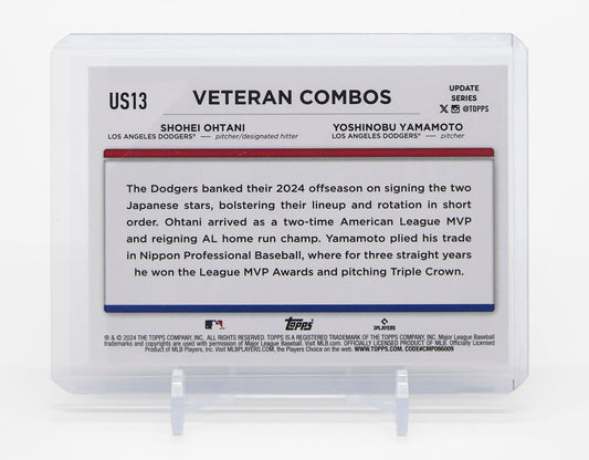 大谷翔平・山本由伸 2024 Topps Update #US13 Shohei Ohtani/Yoshinobu Yamamoto