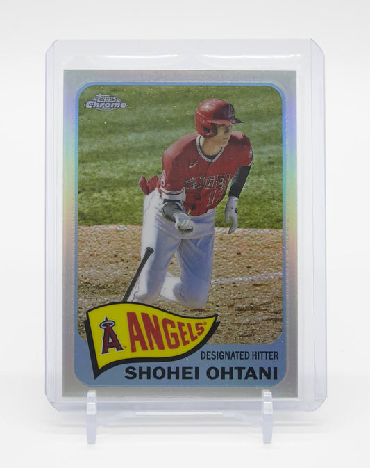 大谷翔平 リフラクター 1965 Topps Baseball 復刻デザイン 2021 Topps Chrome Refractor 1965 Topps Redux #TH65-4 Shohei Ohtani