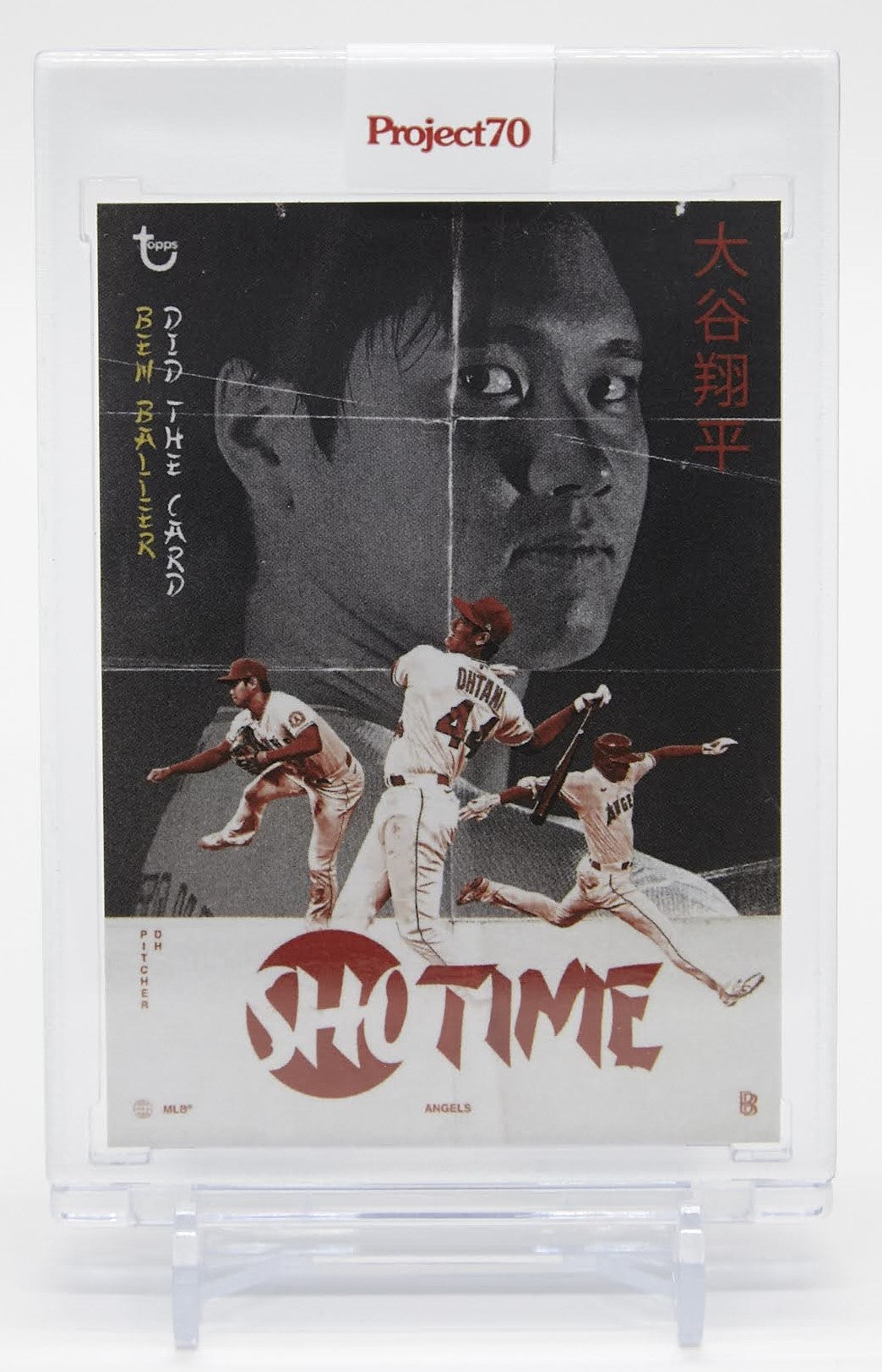 大谷翔平 アートカード 2021 Topps Project 70 Card 1986 Topps Art “SHO TIME” by Ben Baller #454 / PR: 7,102
