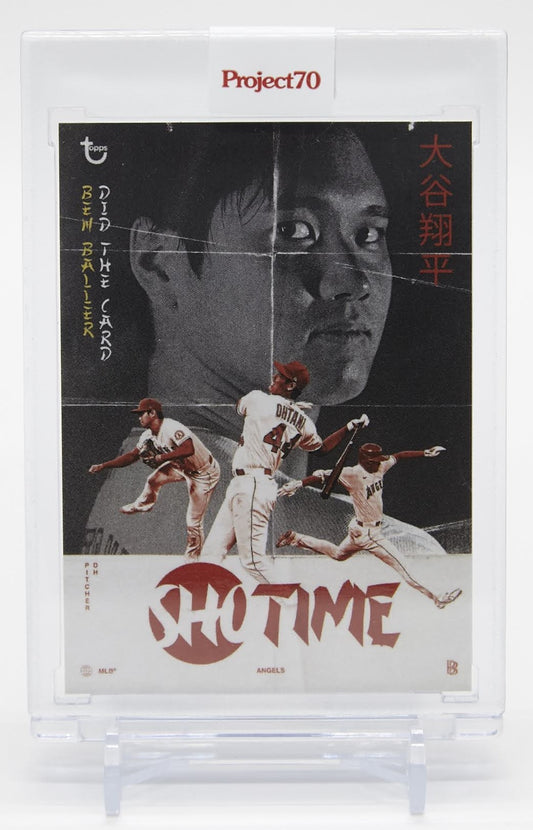 大谷翔平 2021 Topps Project 70 Card 1986 Topps Art by Ben Baller #454 / PR: 7,102