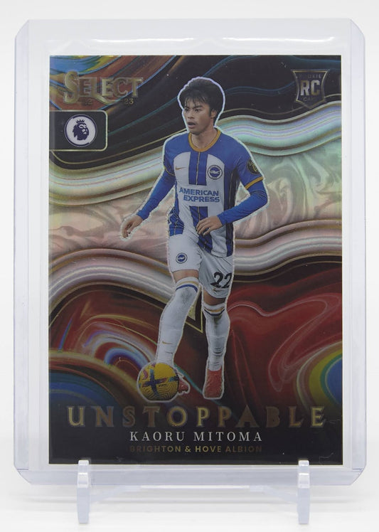 三苫 薫 UNSTOPPABLEインサート ルーキーカード 2022-23 Panini Select Premier League UNSTOPPABLE Silver Prizm Kaoru Mitoma RC