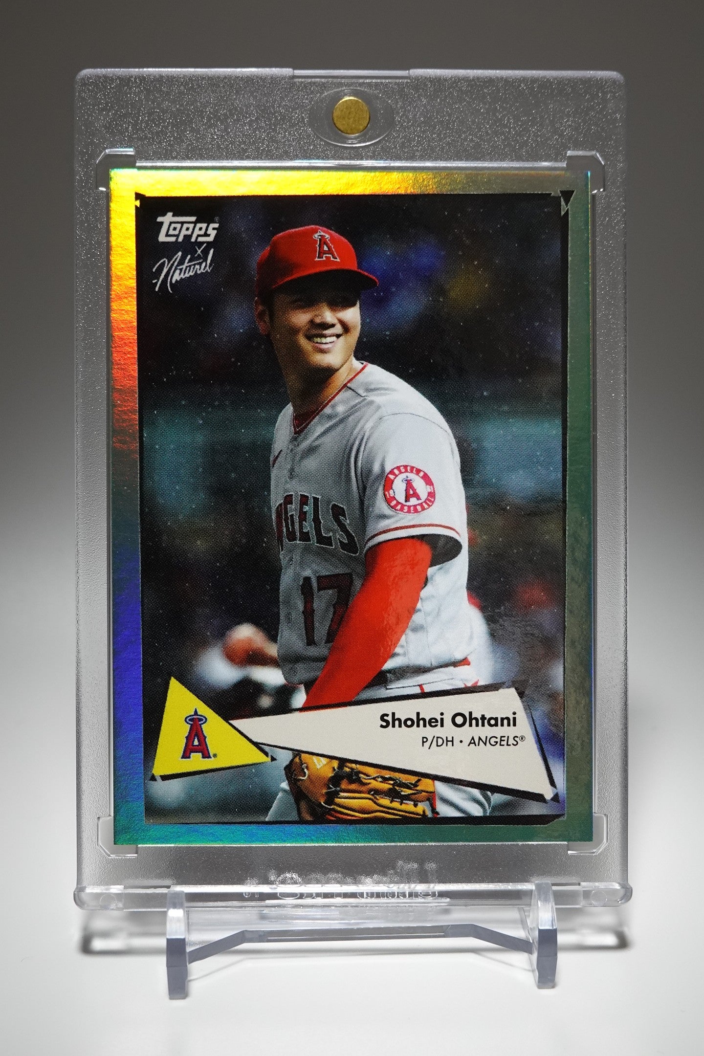 Angels 大谷翔平 世界75枚限定 Seafoam Foil パラレル 2022 Topps x Naturel 1952 Shohei Ohtani Seafoam Foil #25 #'d/75