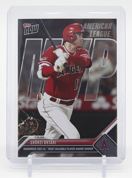 大谷翔平 2023 MLB Topps Now カード #OS-16 Shohei Ohtani Unanimous AL MVP Award Winner