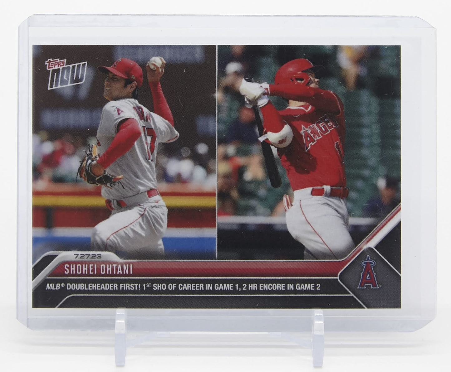 大谷翔平 2023 MLB Topps Now カード #625 The greatest doubleheader of all time