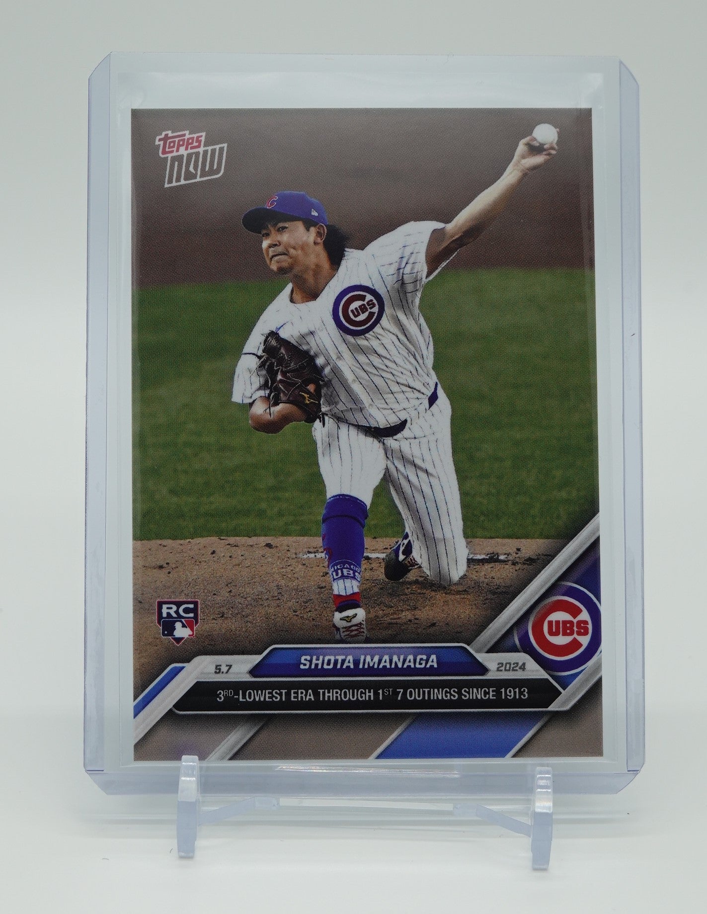 今永昇太 ルーキーカード 2024 Topps NOW #165 Shota Imanaga RC MLB史に残るデビュー7登板
