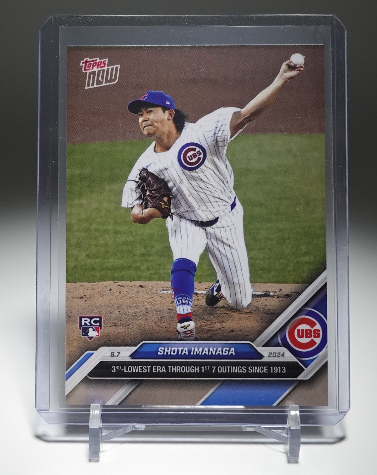 今永昇太 ルーキーカード 2024 Topps NOW #165 Shota Imanaga RC MLB史に残るデビュー7登板