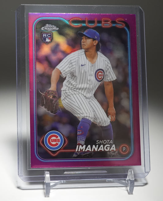 今永昇太 ルーキーカード Pinkリフラクター 2024 Topps Chrome Pink Refractor #121 Shota Imanaga RC