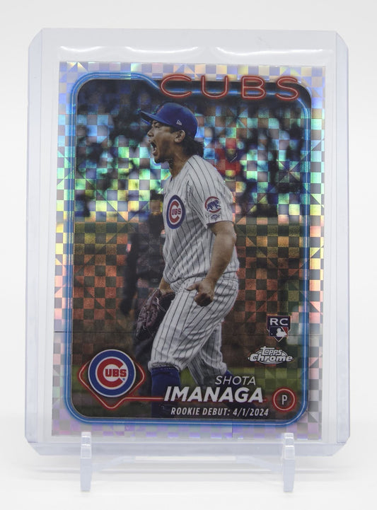 今永昇太 ルーキーカード X-fractorパラレル 2024 Topps Chrome Update Series X-fractor #USC95 Shota Imanaga RC