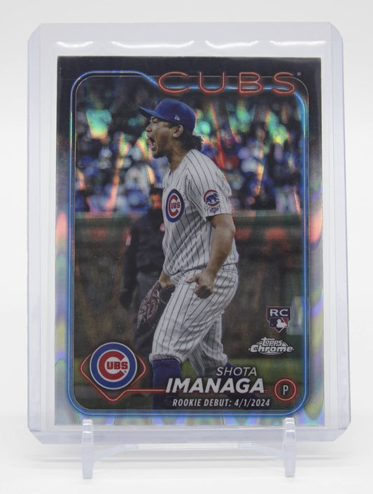 今永昇太 ルーキーカード RayWave リフラクター パラレル 2024 Topps Chrome Update Series Ray Wave Refractor #USC95 Shota Imanaga RC