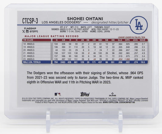 大谷翔平 コストコ限定ショートプリント 2024 Topps Flagship Collection Companion #CTCSP-3 Shohei Ohtani SP