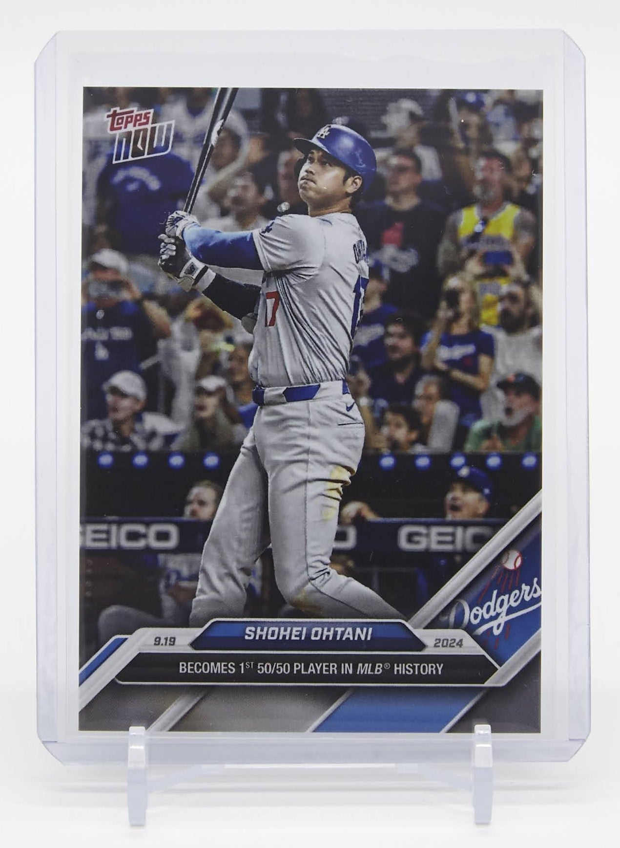 大谷翔平 「50/50」 2024 MLB Topps Now カード #722 Becomes 1st 50/50 Player In MLB History